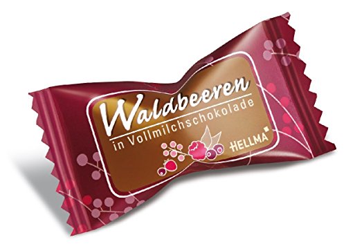 Hellma Schokolade mit Fruchtfüllung Waldbeere in Vollmilchschokolade 380 St. von Hellma