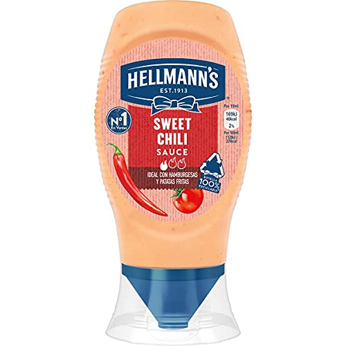 HELLMANN'S - Sweet Chili Sauce Ideal zu Hamburger und Pommes 250 ml Behälter von Hellmann's