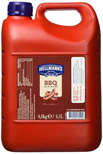 Hellmann's BBQ Marinade (mit typisch süßlichem, rauchigem Geschmack) 1er Pack (1 x 4,8 kg) von Hellmann's