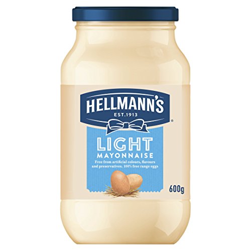 Hellmann's LIGHT Mayonnaise 600g - fett- und kalorienreduzierte Qualitäts-Mayonnaise von Hellmann's
