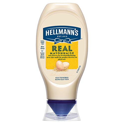 Hellmann's Real Mayonnaise (mit Rapsöl, ideal als Pommes und Burger Sauce und für Salat Dressings) (430ml) von Hellmann's