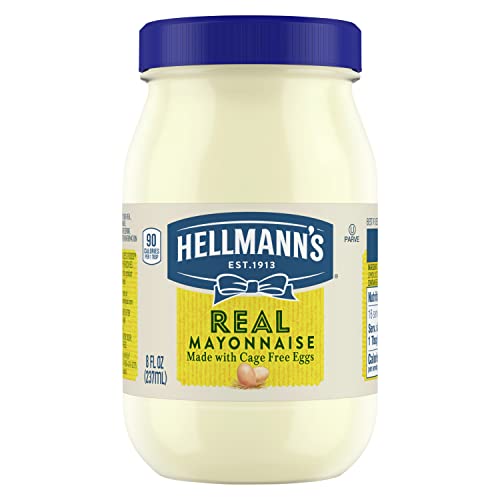 Hellmann's Real Mayonnaise For a Creamy Condiment for Sandwiches and Simple Meals Real Mayo Gluten Free, Made With 100 percent Cage-Free Eggs 8 oz Hellmann's Real Mayonnaise For a Creamy Condiment for Sandwiches and Simple Meals Real Mayo Gluten Free, Made With 100 percent Cage-Free Eggs 8 oz von Hellmann's