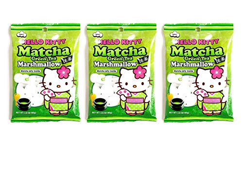 Hello Kitty Matcha Green Tea Marshmallow 80g, 3 Pack von Hello Kitty