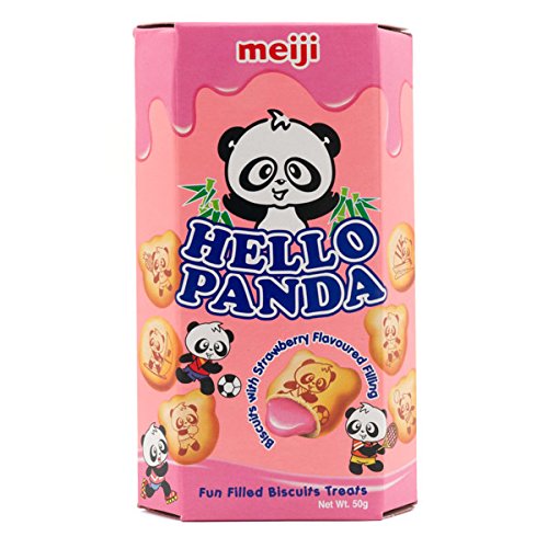 Strawberry Hello Panda, 50 g, 10 Stück von Meiji Hello Panda