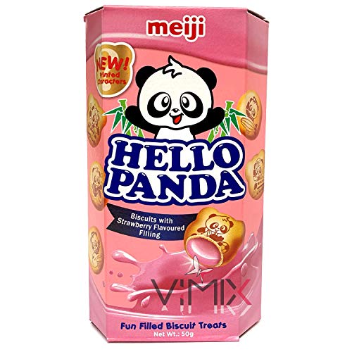 Strawberry Hello Panda, 50 g, 10 Stück von Meiji Hello Panda