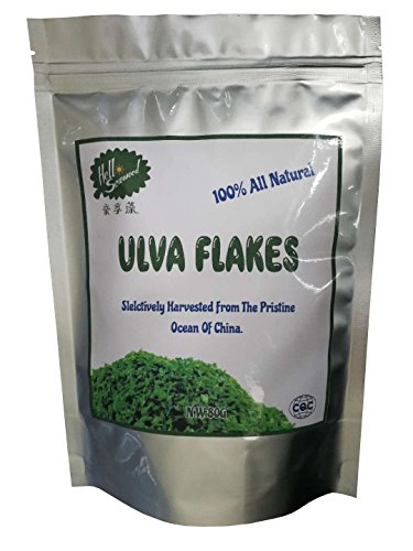 Ulva lactuca flakes,aosa aonori for food,Ulva Lactuca Flocken, Aosa Aonori für Essen 80g (pack of 8) von Hello Seaweed