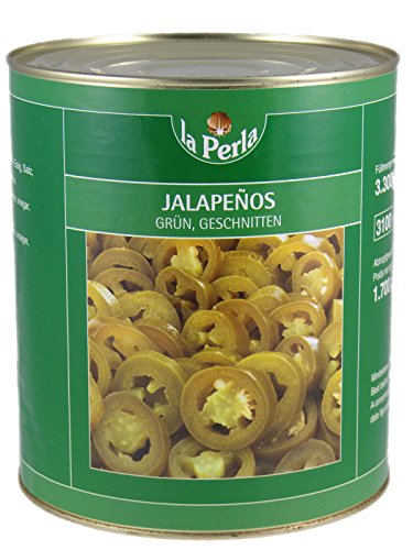La Perla jalapenos scheiben3100ml, 1er Pack (1 x 3.1 kg) von Hellriegel