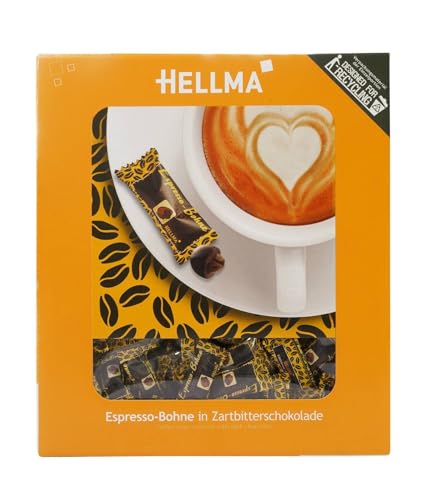 Hellma schokolierte Espressobohnen 380 x 1,1g Zartbitter von Hellma