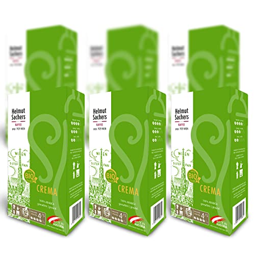Helmut Sachers Kaffee - BIO Crema, Intensität 4/5, 100% Arabica, gemahlen, 6 x 500g Helmut Sachers Kaffee - BIO Crema, Intensität 4/5, 100% Arabica, gemahlen, 6 x 500g von Helmut Sachers Kaffee