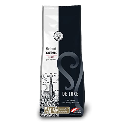 Helmut Sachers Kaffee - De Luxe, Intensität 4/5, 100% Arabica, ganze Kaffeebohnen, 500g Helmut Sachers Kaffee - De Luxe, Intensität 4/5, 100% Arabica, ganze Kaffeebohnen, 500g von Helmut Sachers Kaffee