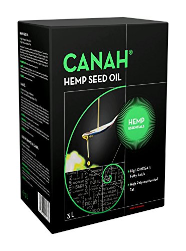 Natürliches Hanfsamenöl von Canah 3 Liter - kaltgepresst, roh, vegan, reich an Omega-3 Omega-6 Fettsäuren, trägt zum normalen Blutcholesterinspiegel bei, enthält Vitamin-E Koscher zertifiziert Natürliches Hanfsamenöl von Canah 3 Liter - kaltgepresst, roh, vegan, reich an Omega-3 Omega-6 Fettsäuren, trägt zum normalen Blutcholesterinspiegel bei, enthält Vitamin-E Koscher zertifiziert von Hemp Essentials