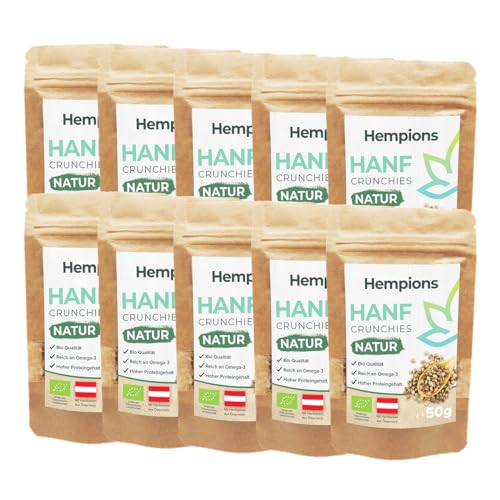 Hanf Crunchies (Natur (10 x 50 g)) von Hempions