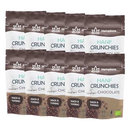Bio Hanf Crunchies Chocolate - 10 x 50 g von Hempions