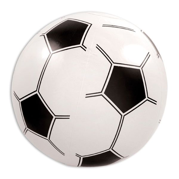 Fussball - aufblasbare Partydeko, Wasserball 40cm von Henbrandt Ltd