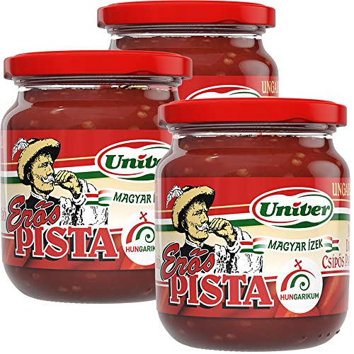 Erös Pista 3 x 200g Sparpack, Ungarische scharfe paprikacreme Erös Pista 3 x 200g Sparpack, Ungarische scharfe paprikacreme von Hencher