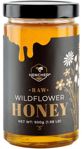 Roher honig (900 g) Single Batch, niemals gemischt, Import aus Ungarn (Wildblumen) von Hencher