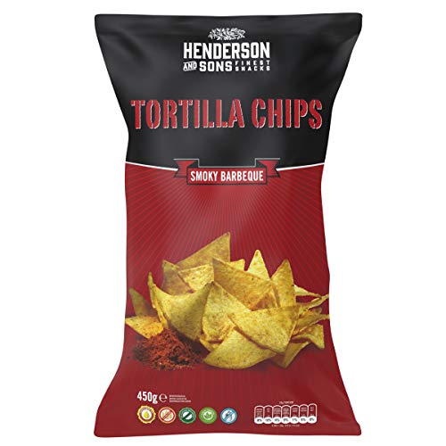Henderson and Sons Smoky Barbeque Tortilla Chips glutenfrei 450g von Henderson & Sons