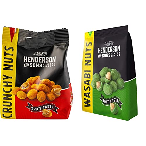 Henderson & Sons Henderson & Sons Nüsse Crunchy Nuts Spicy Taste, 125 g & Nüsse Wasabi Nuts, 125 g von Henderson & Sons