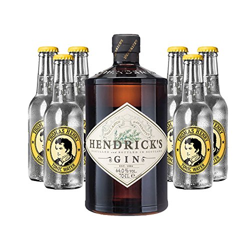 Hendrick´s Gin (1 x 0.7 l) mit Thomas Henry Tonic (6 x 0.2 l) von Hendrick's Gin/Thomas Henry