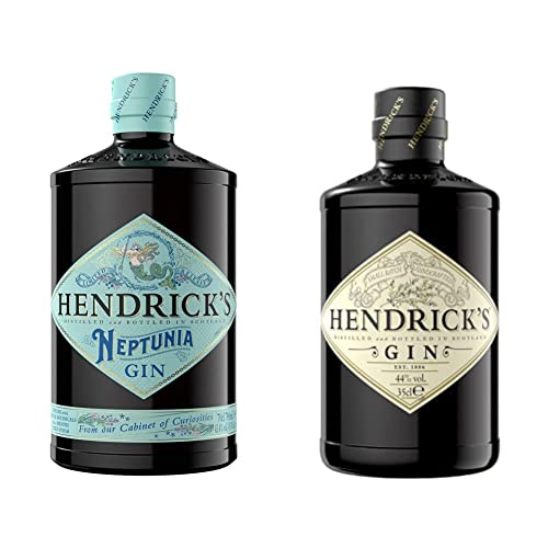 Hendrick's Gin Premium Geschenkset, Hendrick's Neptunia Gin, 70cl + Hendrick's Original Gin, 35cl von Hendrick's