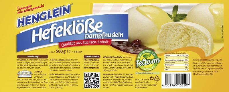 Henglein Hefeklöße Dampfnudeln Henglein Hefeklöße Dampfnudeln von Henglein