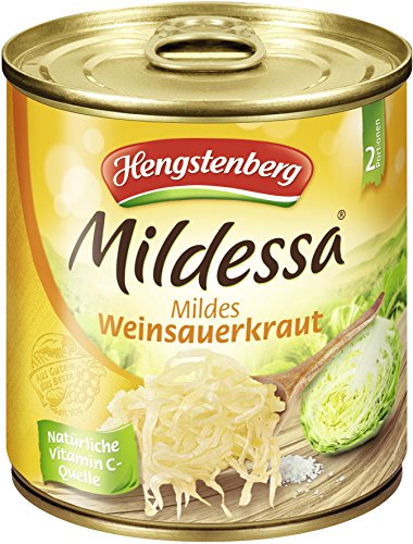 Hengstenberg Mildessa Mildes Weinsauerkraut 314ml Hengstenberg Mildessa Mildes Weinsauerkraut 314ml von Hengstenberg