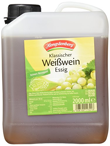 Hengstenberg Weißwein Essig, 4er Pack (4 x 2 l) von Hengstenberg