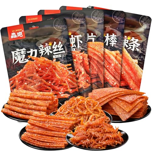 Latiao 5 Pack, Latio Chinese Snack, Chinesische Würzige Snacks, Würzig Gewürzte Snacks, Chinesische Lebensmittel, Klassische Hot Strips fürs Büro, Partys Latiao 5 Pack, Latio Chinese Snack, Chinesische Würzige Snacks, Würzig Gewürzte Snacks, Chinesische Lebensmittel, Klassische Hot Strips fürs Büro, Partys von Henjunu