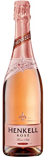 Henkell Sekt Rosé Trocken (1 x 0,75 l) - Veganer Rosé Sekt, harmonisches Süß-Säurespiel, beerig-fruchtige Cuvée aus ausgesuchten roten Rebsorten, ausgewogen, feinperlig, VEGAN von Henkell