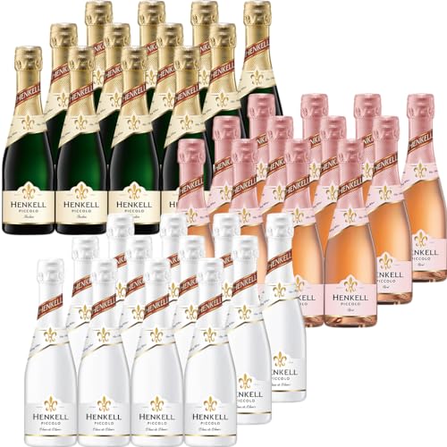 Mischpaket Henkell Piccolo (36x0,2 l) bestehend aus aus Henkell trocken, Henkel Rosé und Henkell Blanc de Blancs in praktischen Kleinflaschen von Henkell