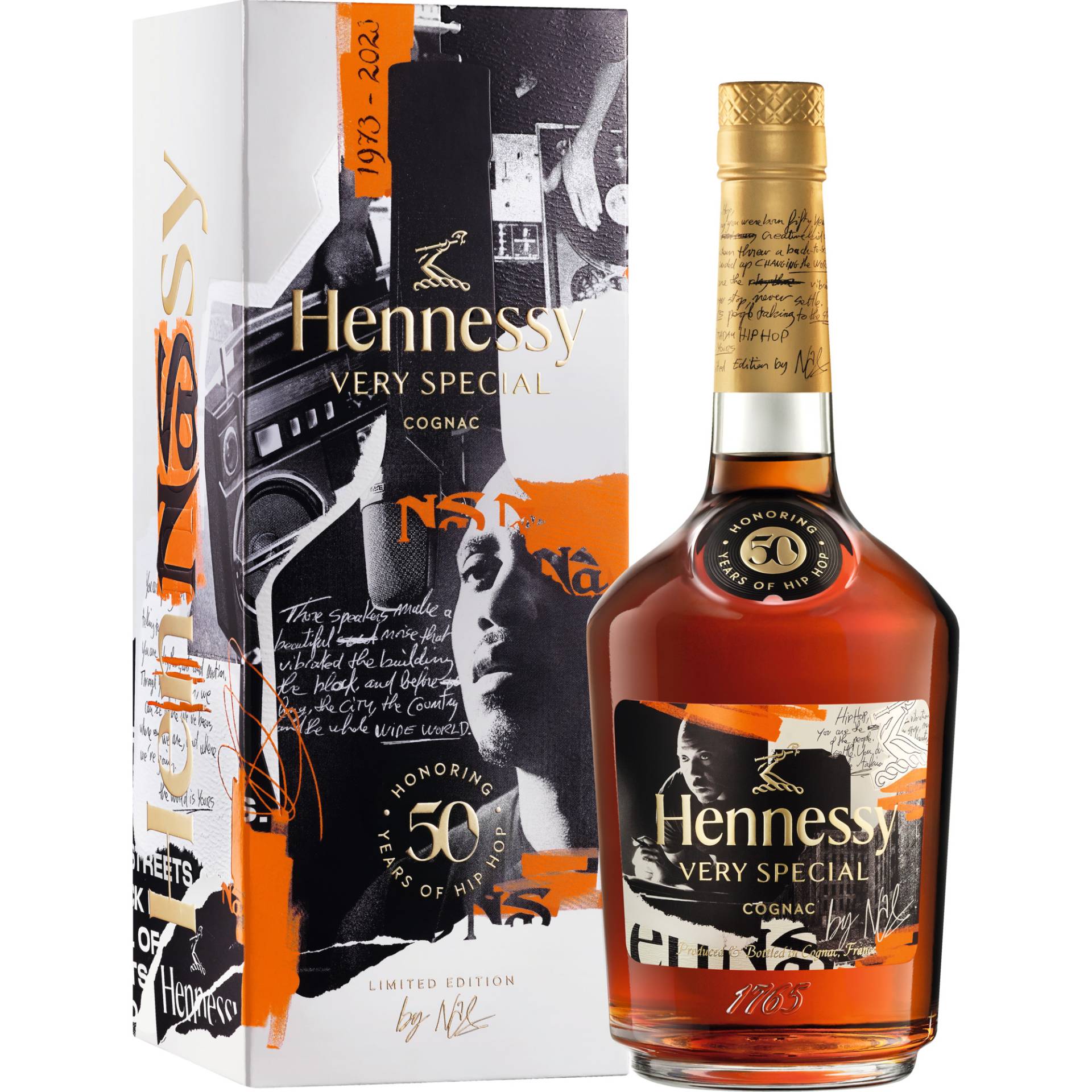 Cognac Hennessy VS Hip Hop 50 Limited Edition, Cognac AOP, 0,7 L, 40%Vol, in Genschenketui, Cognac, Spirituosen von Hennessy Cognac, Cognac, France