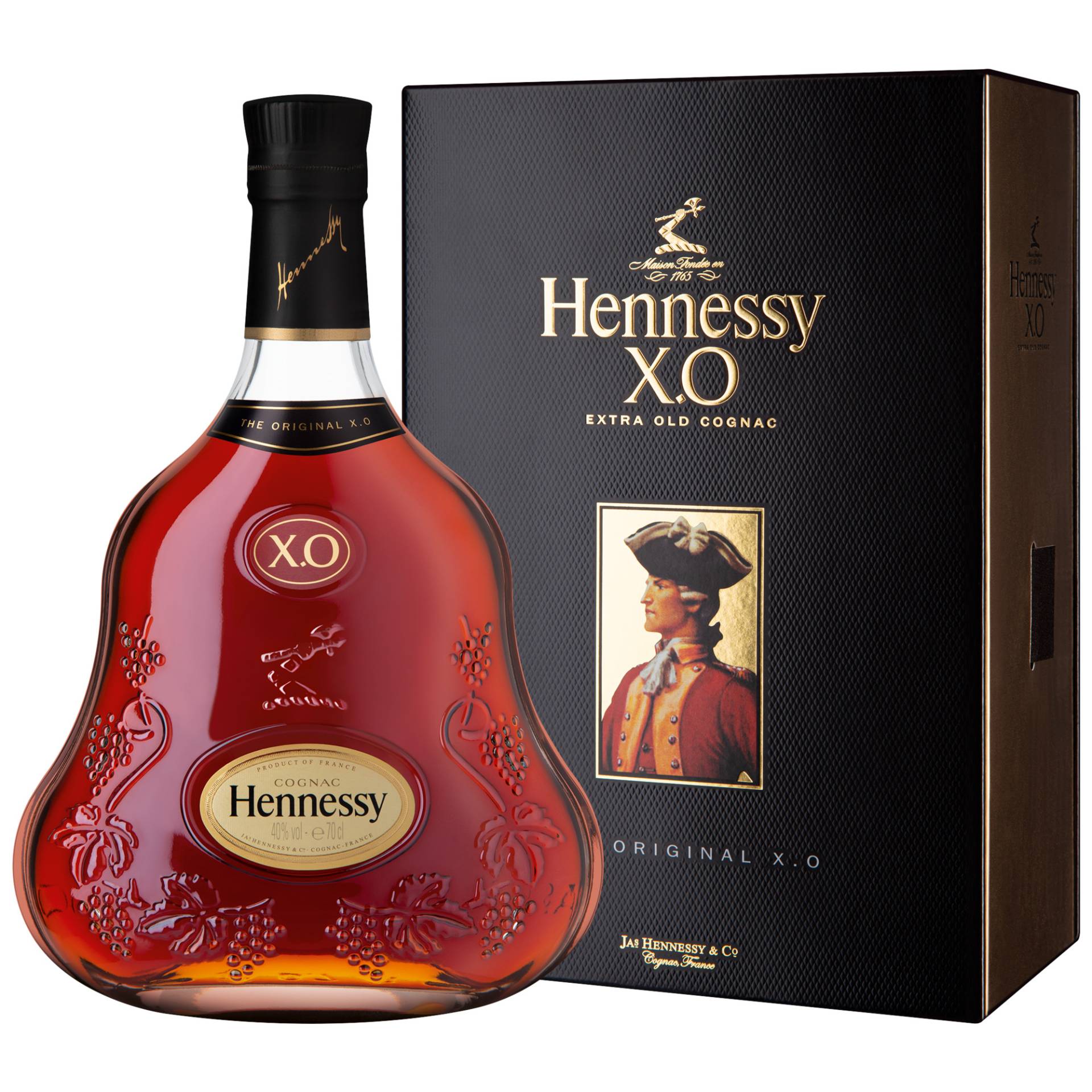 Cognac Hennessy XO, Cognac AOP, 0,7 L, 40% Vol., Geschenketui, Spirituosen von Hennessy Cognac, Cognac, France