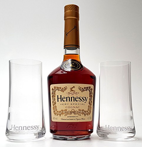 Hennessy Cognac 0,7l 700ml (40% Vol) + 2x Cognac Gläser von Hennessy