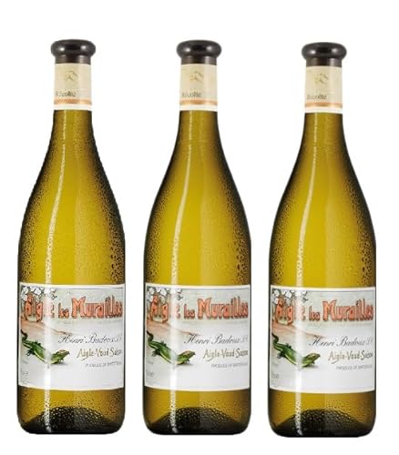 3x 0,75l - 2022er - Henri Badoux - Aigle Les Murailles - Chasselas - Chablais A.O.P. - Schweiz - Weißwein trocken von Henri Badoux