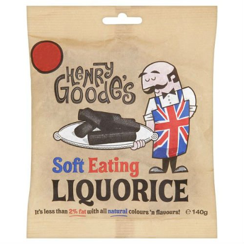 Henry Goode's Soft Eating Lakritz, 140 g, 12 Stück von Henry Goodes