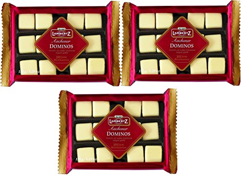 Lambertz Domino Steine umhüllt von Weißer Schokolade doppelt gefüllt 3er Set (3x150g Packung) von Henry Lambertz GmbH & Co. KG
