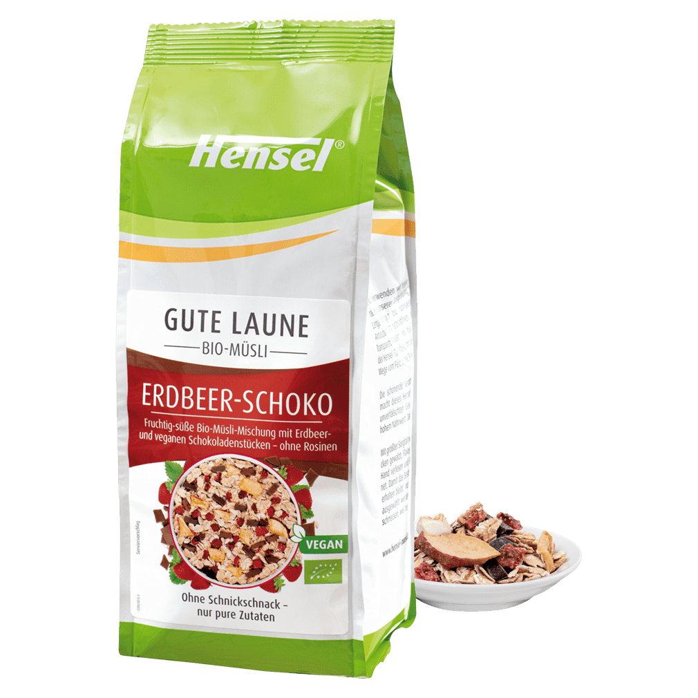 Bio Müsli Erdbeer-Schoko Bio Müsli Erdbeer-Schoko von Hensel