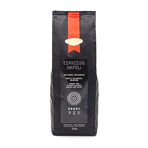 Hensler Kaffee Espresso Napoli, kräftig intensive Espressoröstung, 100% Röstkaffeebohnen für Vollautomaten und Siebträger von Hensler Kaffee
