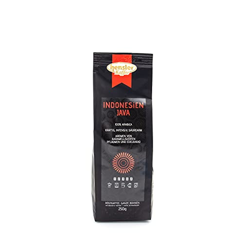 Hensler Kaffee Indonesien Java WIB 1, 100% Arabica Kaffeebohnen, Röstkaffee für Vollautomaten und Filterkaffee Hensler Kaffee Indonesien Java WIB 1, 100% Arabica Kaffeebohnen, Röstkaffee für Vollautomaten und Filterkaffee von Hensler Kaffee