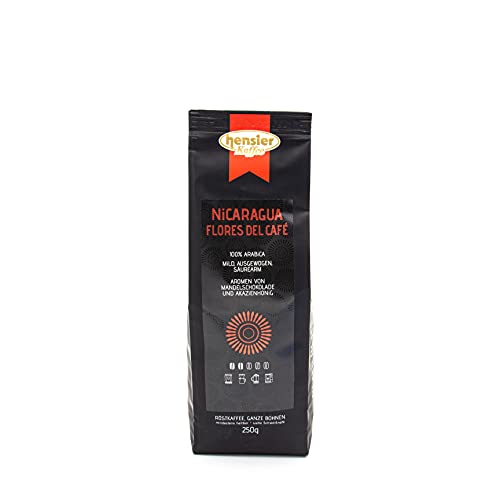 Hensler Kaffee Nicaragua SHG EP Flores Del Café, 100% Arabica Röstkaffee, für Vollautomaten und Filterkaffee geeignet, sehr aromatisch, mittlere Röstung Hensler Kaffee Nicaragua SHG EP Flores Del Café, 100% Arabica Röstkaffee, für Vollautomaten und Filterkaffee geeignet, sehr aromatisch, mittlere Röstung von Hensler Kaffee