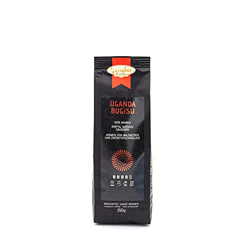 Hensler Kaffee Uganda Bugisu, 100% Arabica Kaffeebohnen, für Vollautomaten, Filtermaschine oder Handfilter, kräftig, vollmundig Hensler Kaffee Uganda Bugisu, 100% Arabica Kaffeebohnen, für Vollautomaten, Filtermaschine oder Handfilter, kräftig, vollmundig von Hensler Kaffee