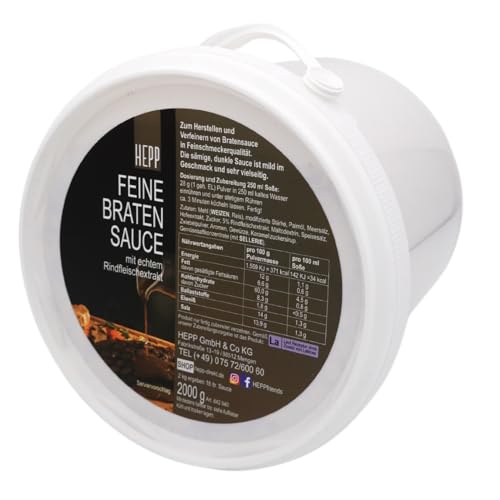 Hepp GmbH & Co KG - Feine Sauce - Echte Bratensauce (2 Kg Eimer) von Hepp GmbH & Co KG