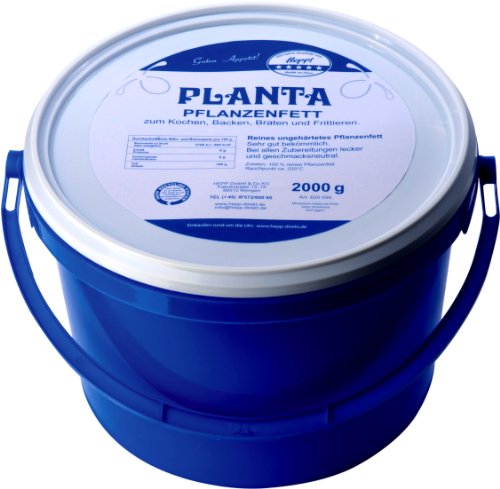 Planta - Pflanzliches Brat- und Frittierfett 2 kg Eimer -100% reines Pflanzenfett- Ideal zum Kochen, Backen, Braten und Frittieren! von Hepp GmbH & Co KG