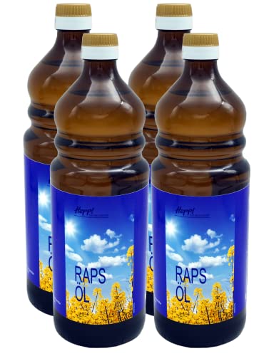Rapsöl 1 Liter mit natürlichem Vitamin E und wertvollen mehrfach ungesättigten Fettsäuren von Hepp