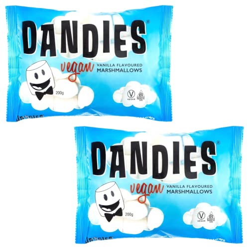Dandies Leichte und fluffige vegane Marshmallows 200 g (2 Stück) - Geeignet für Vegetarisch von Her Flavour