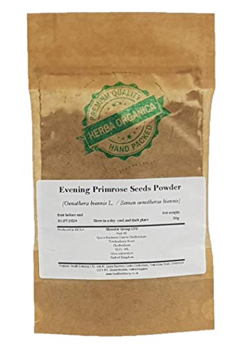 Gemeine Nachtkerze Samen Pulver / Oenothera Biennis L / Evening Primrose Seeds Powder # Herba Organica # Gewöhnliche Nachtkerze (50g) von Herba Organica