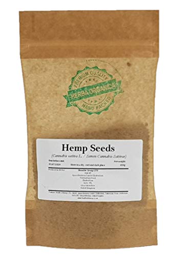 Hanfsamen / Cannabis Sativa L / Hemp Seeds # Herba Organica # Echte Hanf, Gewöhnliche Hanf (100g) von Herba Organica