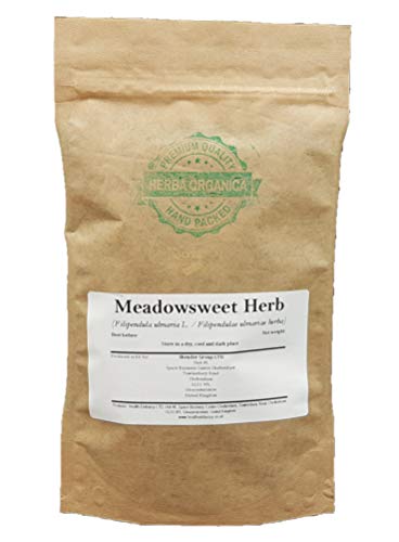 Herba Organica - Echte Mädesüß Kraut - Filipendula Ulmaria L - Meadowsweet Herb - Rüsterstaude, Bacholde (50g) von Herba Organica
