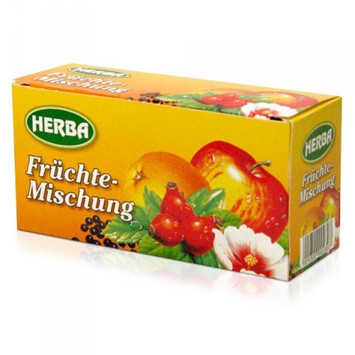 HERBA Früchte-Mischung 20 Teebeutel - 12 Packungen von Herba