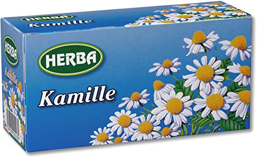 HERBA Kräutertee Kamille, Beutel, 20 x 1,25 g (20 Stück), Sie erhalten 1 Packung á 20 Stück von Herba